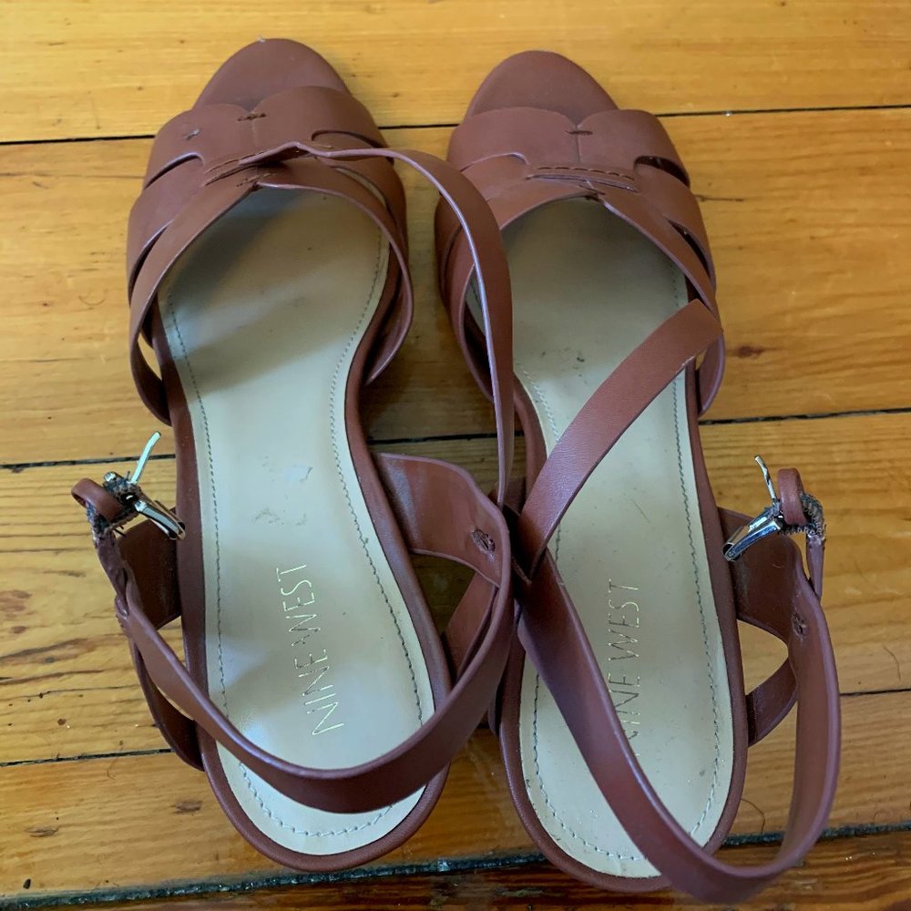 Brown Wedge Sandals